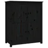 vidaXL Sideboard Noir 83x41,5x100 cm Pin massif Voir les images du produit 2