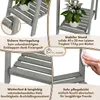 TTL HOME Blumenleiter Flower Ladder L 160x41x50cm hellgrau Produktbild-Vorschau 4