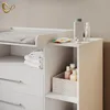 Wickelkommode Livinity Torino Weiß mit Schubladen, Model Produktbild-Vorschau 6