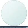 DELUKE® Tischplatte rund Ø 50 cm - Glas Gehärtet, 8 mm dick Produktbild-Vorschau 6