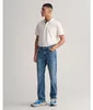 Gant - Poloshirt Reg - Kurzarmshirt in piqué a contrasto Anteprima dell’immagine prodotto 5
