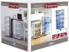 Packaging for storage drawers, showing them in use in different settings. Anteprima dell’immagine prodotto