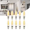 Sada 10 ks žiaroviek E12 3 W s vláknom pre lustre, teplá Náhľad obrázku produktu 10