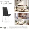 tectake® Set Esszimmerstuhl Julien gepolstert mit Produktbild-Vorschau 6