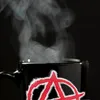 Rotes Anarchie-Symbol Tasse - Rebellisches Design für Produktbild-Vorschau 6