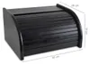 Velký dřevěný chlebník černý 40x29x18cm nádoba na chléb Náhled obrázku produktu 4