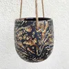 Moghis Blumentopf, hängend, Braun, Steingut Produktbild-Vorschau 4