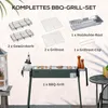 Outsunny Holzkohlegrill Anti-Rutsches Campinggrill mit Produktbild-Vorschau 4