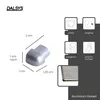 Dalsys 5x Außeneck für Fliesenschiene 12,5mm Aluminium Produktbild-Vorschau 2