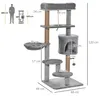 PawHut Katzen Kratzbaum 120 cm Katzenbaum mit Korb, Produktbild-Vorschau 3
