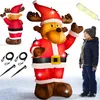 MONZANA® Renne de noël gonflable 135 cm éclairage LED Voir les images du produit 1