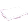 vidaXL Waschtischplatte Dunkelbraun 60x50x2 cm Massivholz Produktbild-Vorschau 6