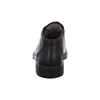 A black leather boot is shown from the back against a white background. Podgląd zdjęcia produktu