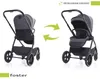 4Baby | Kočárek - Kočárek Buggy - Šedý - Otočné sedadlo - Náhled obrázku produktu 6