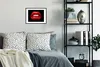 MuchoWow® MuchoWow® Gerahmtes Poster Lippen - Geld - Rot Produktbild-Vorschau 2