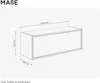 Nástěnná skříňka PLATAN ROOM ČERNÁ Skříňka 100 x 35 x 35 cm Náhled obrázku produktu 3