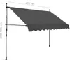 vidaXL Store rétractable manuel avec LED 250 cm Anthracite Voir les images du produit 8
