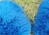 Top Öko Lammfell Schaffell Felle Himmelblau Blau Blue Neu Produktbild-Vorschau 3