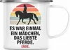 Trendation - Pferde Emaille Tasse Lustig Reiterin Geschenk Produktbild-Vorschau 1