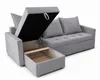AX LIVING Ecksofa ELIF Hellgrau mit Schlaffunktion L-Form, Produktbild-Vorschau 4