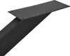 A black metal table leg with a mounting plate. Podgląd zdjęcia produktu