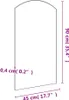 A diagram showing the dimensions of a mirror. Produktbild-Vorschau
