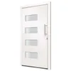 vidaXL Haustür Aluminium und PVC Weiß 110x210 cm Produktbild-Vorschau 3