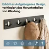 doporro Garderobenleiste mit 5 Haken, Wandgarderobe mit Produktbild-Vorschau 4