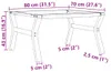 vidaXL Couchtisch-Gestell in Y-Form 80x70x43 cm Stahl Produktbild-Vorschau 7