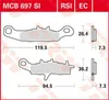 TRW Bremsbelagsatz MCB697SI RM85 RD KX80 Produktbild-Vorschau 1