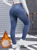 ASKSA Damen Thermo Jeans Gefuetterte Stretch Winter Produktbild-Vorschau 6