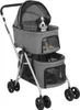 vidaXL Kočárek pro 2 psy skládací šedý 83x48x97 cm Oxford Náhled obrázku produktu 1