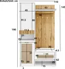 MODFU Garderoben-Set, Kleiderschrank-Set mit Spiegel, 5 Produktbild-Vorschau 5