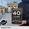 Blechschild Schild 40 Geburtstag - Schild 40 JAHRE LEGENDE Produktbild-Vorschau 4