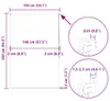 vidaXL Roleta prysznicowa 150x240 cm szerokość tkaniny 146 Podgląd zdjęcia produktu 8
