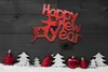 New Year Schild Weihnachtsdeko Gartendeko Innen Außen Wand Produktbild-Vorschau 6