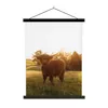 MuchoWow® Textilposter Schottischer Hochländer - Gras - Produktbild-Vorschau 1