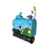 Briefkasten Katze Design Blau – Handbemalt Blech Produktbild-Vorschau 4