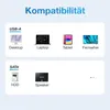 Qost – USB-A auf SATA Adapter – Schwarz – Aluminium – 6 Produktbild-Vorschau 2