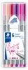 STAEDTLER Fineliner triplus "MY flamingo COLOURS" 6er Etui Produktbild-Vorschau 2