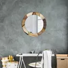 Ø60cm Spiegel - Glasrahmen mit Aufdruck - Wandspiegel Produktbild-Vorschau 5