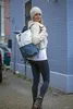 Rucksack recyceltes Segeltuch Lotse Navy Weiß gepolstertes Produktbild-Vorschau 7