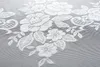 Bogenstore Gardine Jacquard, 145x600, Blumenmuster Weiß Produktbild-Vorschau 7
