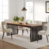 A dining room scene with a wooden table and chairs. Produktbild-Vorschau