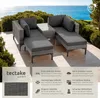 tectake® Aluminium Rattan Lounge Bellaria wetterfest und Produktbild-Vorschau 2