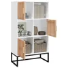 vidaXL Highboard Weiß 70x35x125 cm Holzwerkstoff Produktbild-Vorschau 3