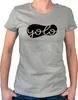 Huuraa Damen T-Shirt YOLO you only live once S Sport Grey Produktbild-Vorschau 1
