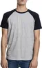 Pánské tričko Urban Classics Raglan Contrast Tee grey/navy Náhled obrázku produktu 2