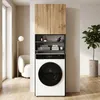 Badschrank Wotan Eiche / Anthrazit stehend | Schmaler Produktbild-Vorschau 8