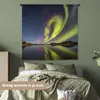 MuchoWow® Wandteppich Wandbehang Nordlichter - Schweden - Produktbild-Vorschau 4